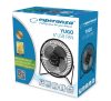 [ÚJRACSOMAGOLT] ESPERANZA EA149K Yugo 14 cm Átmérőjű Ventilátor, Fekete