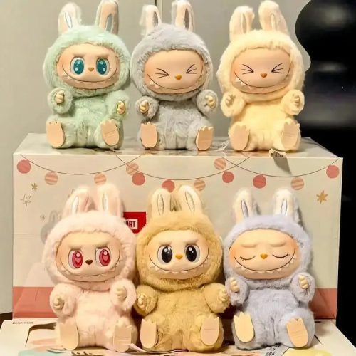 Labubu Collectibles Plüssfigura, Aranyos Meglepetés Plüss Játék Gyűjtésre, Dekorációra És Otthoni Tároláshoz, Ajándékdobozzal