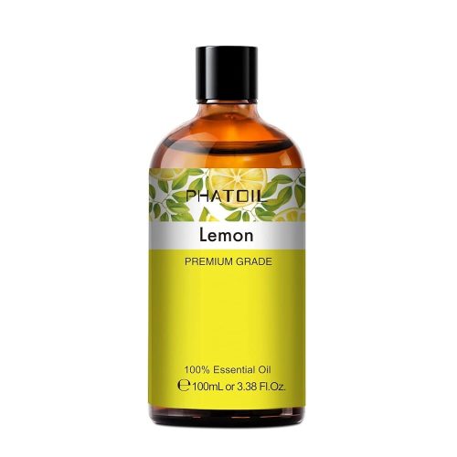 Phatoil 100 ml Természetes Illóolaj – Aromaterápiához, Relaxációhoz és Közérzetjavításhoz, Citrom Illatú