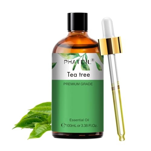 Phatoil 100 ml Természetes Illóolaj – Aromaterápiához, Relaxációhoz és Közérzetjavításhoz, Teafa Illatú