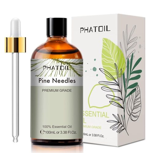 Phatoil 100 ml Természetes Illóolaj – Aromaterápiához, Relaxációhoz és Közérzetjavításhoz, Fenyő Illatú