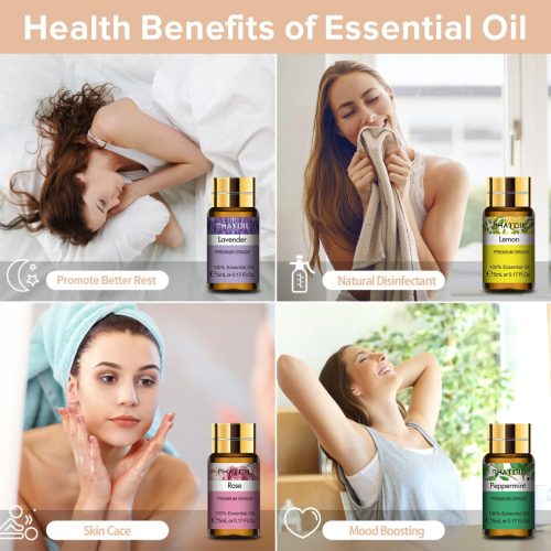 PHATOIL Diary Of Essential Oil Set 15pcs x 5ML Gift Box, Prémium Illóolaj Válogatás Díszdobozban