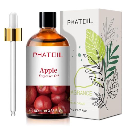 Phatoil 100 ml Illatolaj – Aromaterápiához, Relaxációhoz és Közérzetjavításhoz, Alma Illatú
