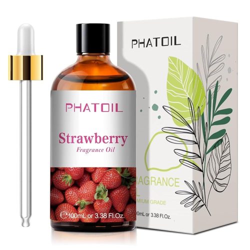 Phatoil 100 ml Illatolaj – Aromaterápiához, Relaxációhoz és Közérzetjavításhoz, Eper Illatú