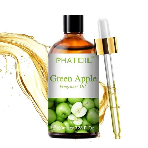 Phatoil 100 ml Illatolaj – Aromaterápiához, Relaxációhoz és Közérzetjavításhoz, Zöldalma Illatú