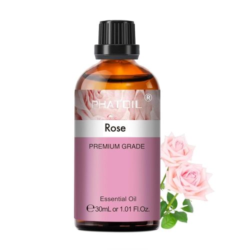 Phatoil 30 ml Természetes Illóolaj – Aromaterápiához, Relaxációhoz és Közérzetjavításhoz, Rózsa Illatú