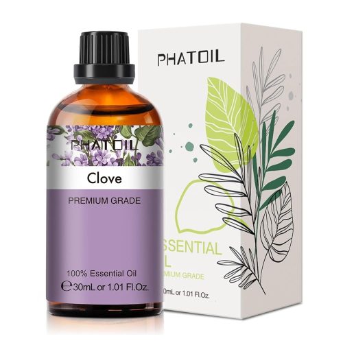 Phatoil 30 ml Természetes Illóolaj – Aromaterápiához, Relaxációhoz és Közérzetjavításhoz, Szegfűszeg Illatú