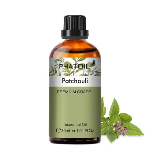 Phatoil 30 ml Természetes Illóolaj – Aromaterápiához, Relaxációhoz és Közérzetjavításhoz, Pacsuli Illatú