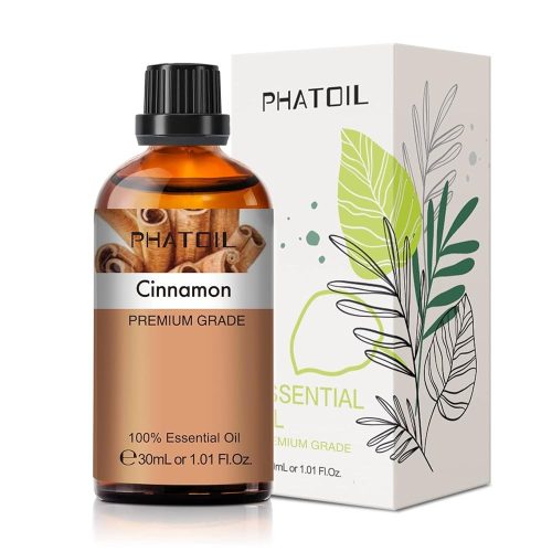 Phatoil 30 ml Természetes Illóolaj – Aromaterápiához, Relaxációhoz és Közérzetjavításhoz, Fahéj Illatú