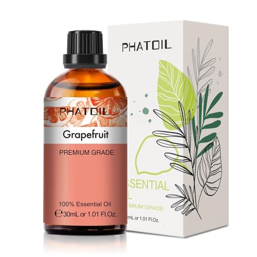 Phatoil 30 ml Természetes Illóolaj – Aromaterápiához, Relaxációhoz és Közérzetjavításhoz, Grapefruit Illatú