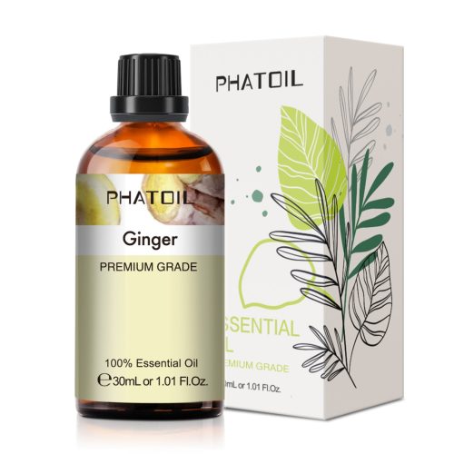 Phatoil 30 ml Természetes Illóolaj – Aromaterápiához, Relaxációhoz és Közérzetjavításhoz, Gyömbér Illatú