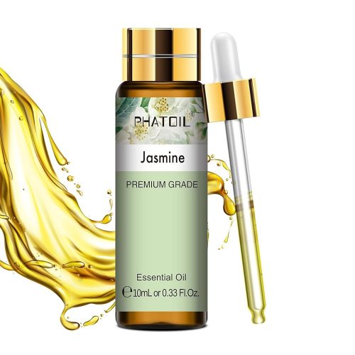 Phatoil 10 ml Természetes Illóolaj – Aromaterápiához, Relaxációhoz és Közérzetjavításhoz, Jázmin Illatú