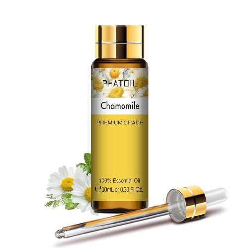 Phatoil 10 ml Természetes Illóolaj – Aromaterápiához, Relaxációhoz és Közérzetjavításhoz, Kamilla Illatú