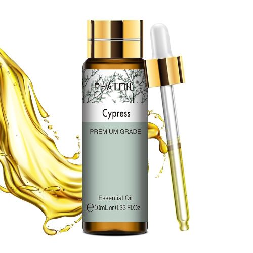 Phatoil 10 ml Természetes Illóolaj – Aromaterápiához, Relaxációhoz és Közérzetjavításhoz, Ciprus Fa Illatú
