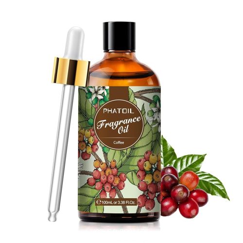 Phatoil 100 ml Illatolaj – Aromaterápiához, Relaxációhoz és Közérzetjavításhoz, Kávé Illatú