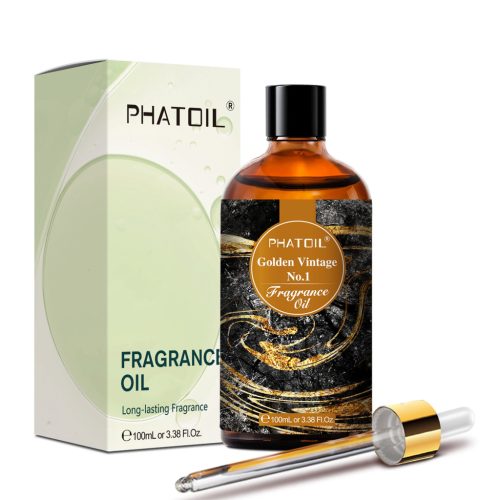 Phatoil 100 ml Illatolaj – Aromaterápiához, Relaxációhoz és Közérzetjavításhoz, Retró Arany No.1 Illatú