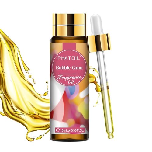 Phatoil 10 ml Természetes Illóolaj – Aromaterápiához, Relaxációhoz és Közérzetjavításhoz, Rágógumi Illatú