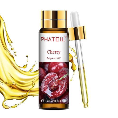 Phatoil 10 ml Természetes Illóolaj – Aromaterápiához, Relaxációhoz és Közérzetjavításhoz, Meggy Illatú