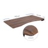 FLEXISPOT ívelt asztallap, 140x70cm, barna