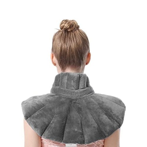 Aroma Season Aromaterápiás Nyakmelegítő, Melegíthető és Hűthető Kialakítás, 1.3 kg, Levendulával és Más Gyógynövényekkel, Poliészter, Szürke