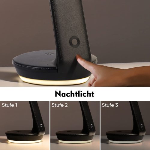 WILIT U8QC Wireless Charger Bedside Lamp Éjjeli Lámpa 5W Vezeték nélküli töltővel