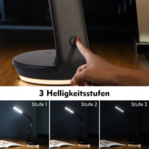 WILIT U8QC Wireless Charger Bedside Lamp Éjjeli Lámpa 5W Vezeték nélküli töltővel