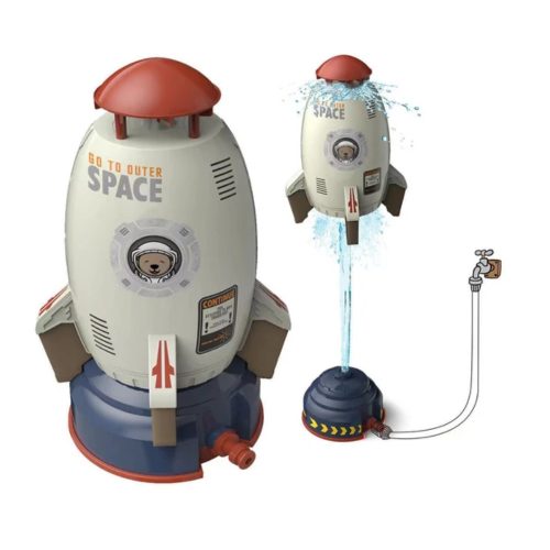 Water Rocket Vízi Rakéta Gyermekeknek, Nyári Oktató Jellegű Kültéri Játék, Maximum 1.8 Méterig Repül Fel, Fehér
