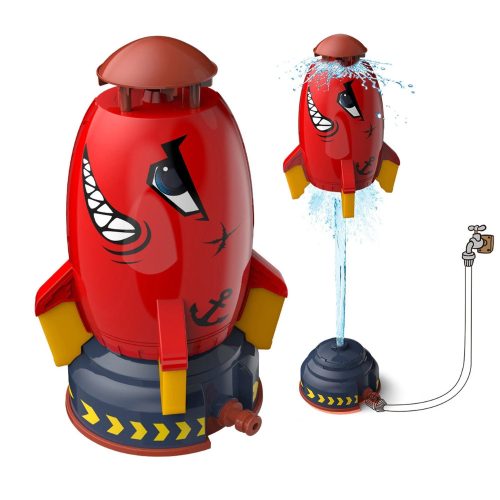 Water Rocket Vízi Rakéta Gyermekeknek, Nyári Oktató Jellegű Kültéri Játék, Maximum 1.8 Méterig Repül Fel, Piros