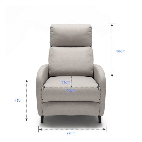 Flexispot XC sorozatú állítható pihenőfotel, Szürke