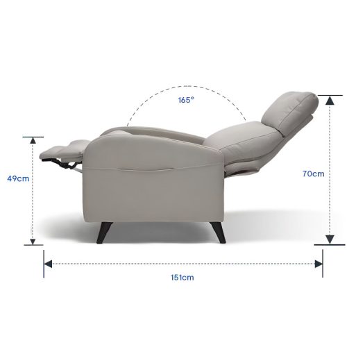 Flexispot XC sorozatú állítható pihenőfotel, Szürke