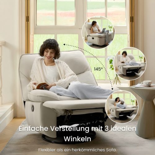 FlexiSpot XC6 Lotus forgatható és hintáztatható relax-fotel, Piros