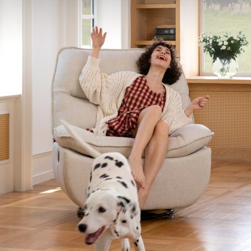 FlexiSpot XC6 Lotus forgatható és hintáztatható relax-fotel, Piros