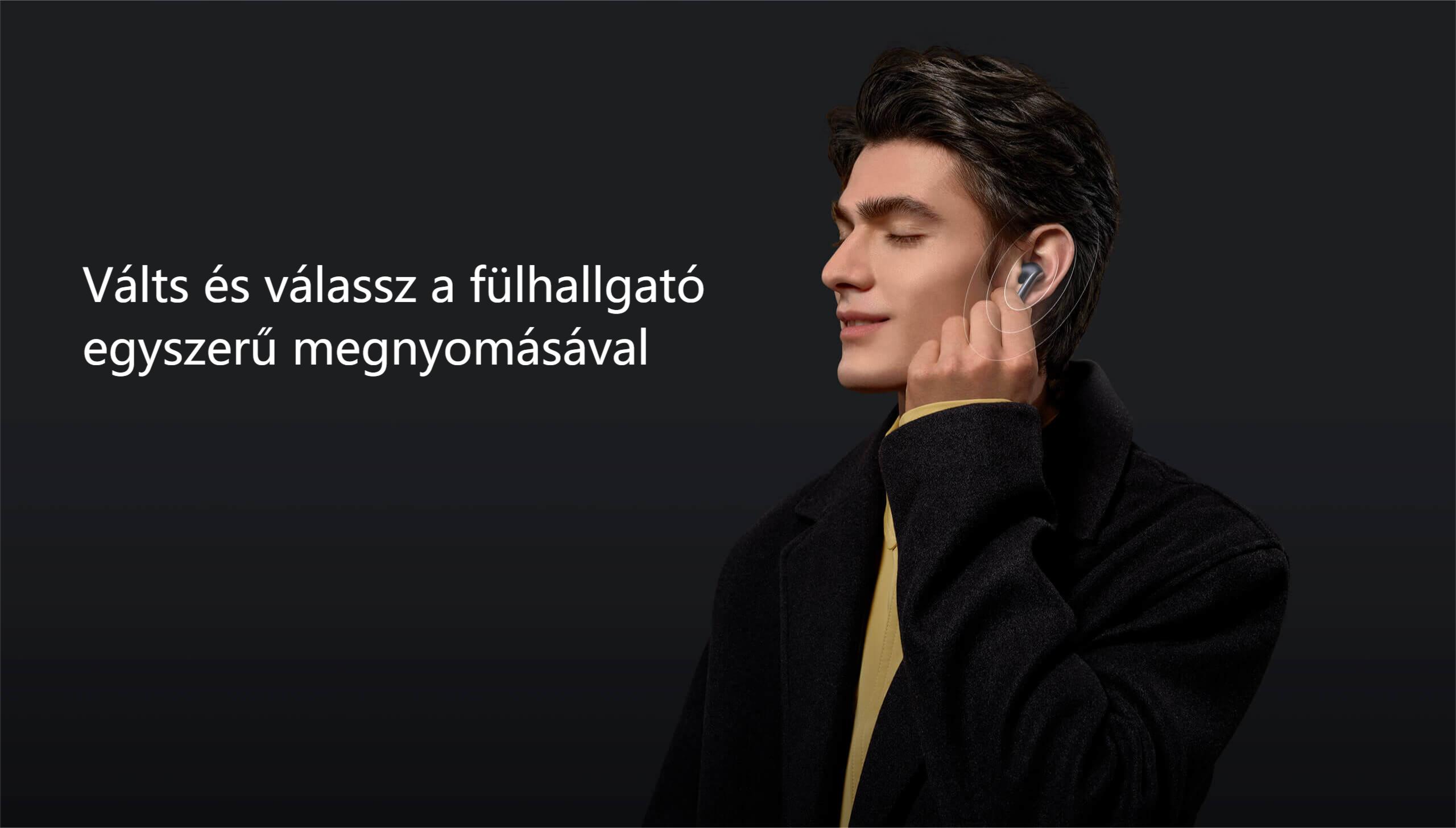 Xiaomi Buds 3T Pro vezeték nélküli füllhallgató, fekete