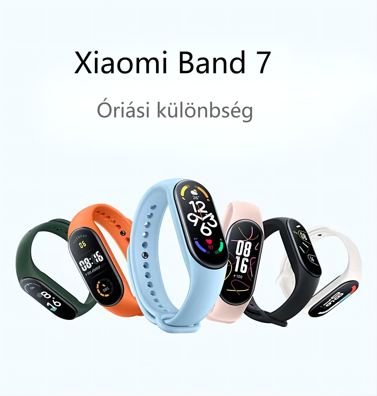 Xiaomi Mi Smart Band 7 Aktivitásmérő, Fekete