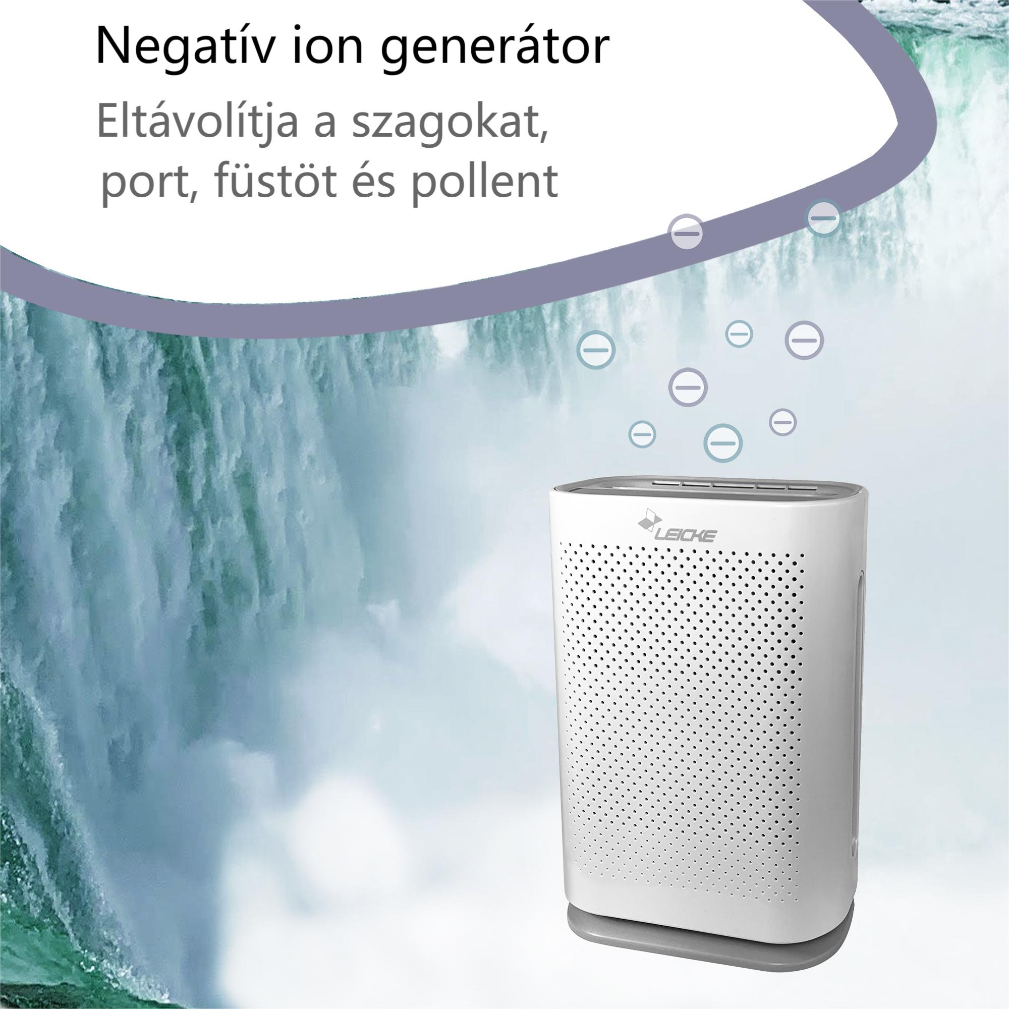 LEICKE PureO2, UV fertőtlenítő légtisztító