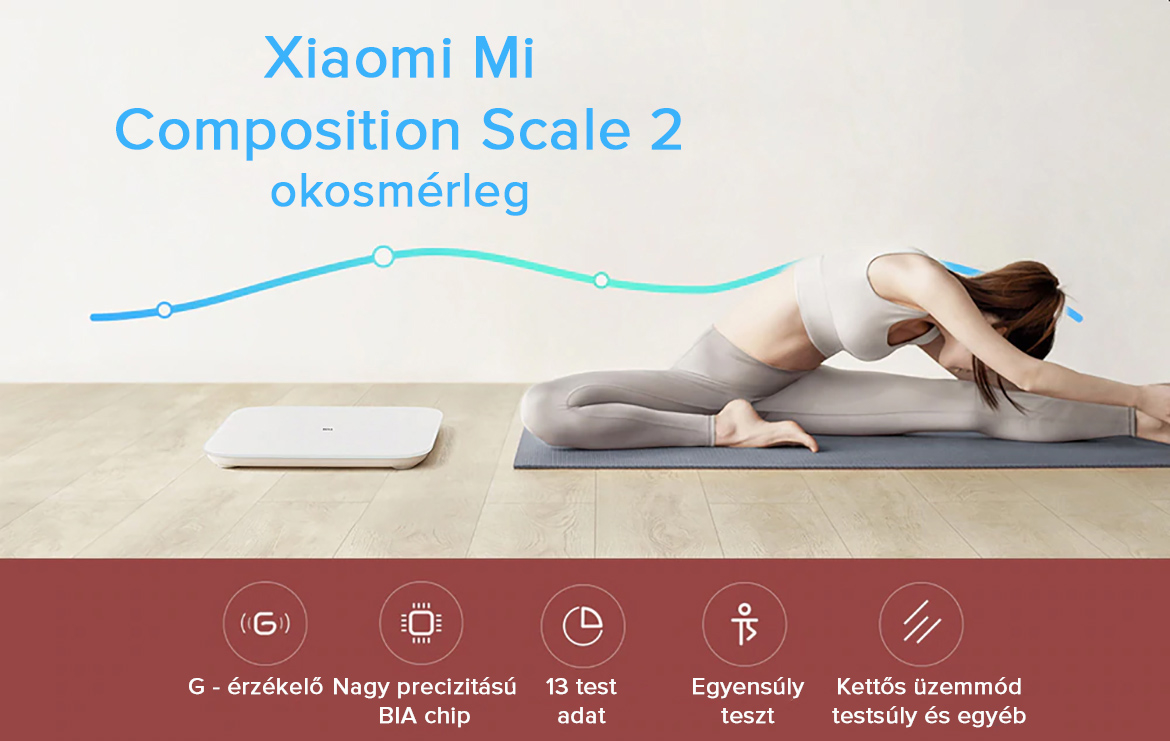 Xiaomi Mi Body Composition Scale 2 okosmérleg (NUN4048GL)