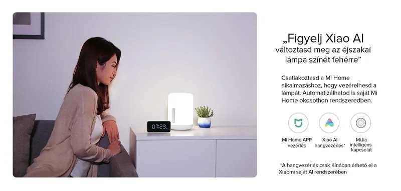 Xiaomi Mi Bedside Lamp 2 okos éjjeli lámpa