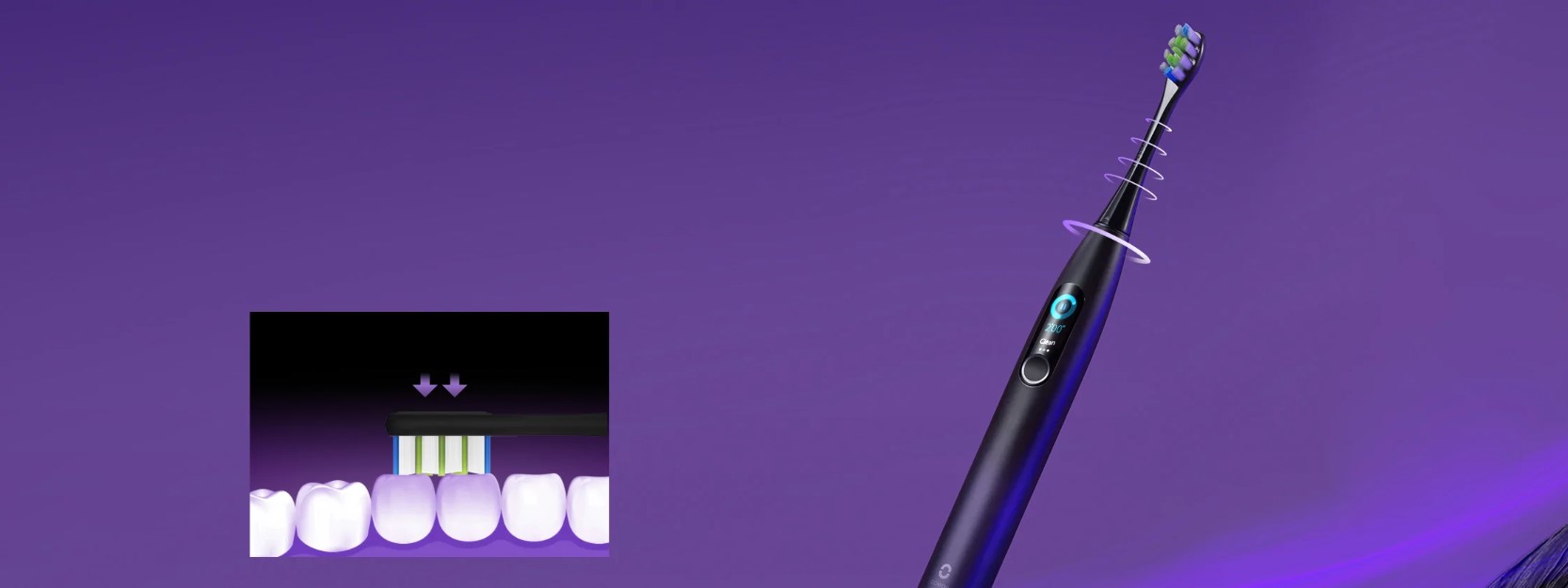 Xiaomi Oclean X Pro Electric Toothbrush, Szónikus Elektomos Fogkefe Kék
